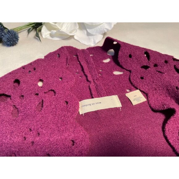 Anthropologie Sleeping On Snow Womens Cardigan M Cottagecore Fairycore - Picture 5 of 11